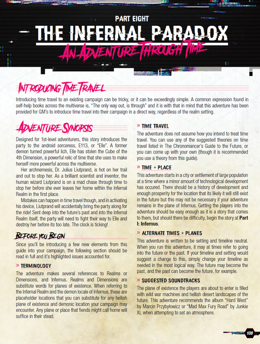 Chronomancers Guide to the Future: Part I (Digital PDF)